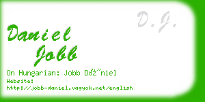 daniel jobb business card